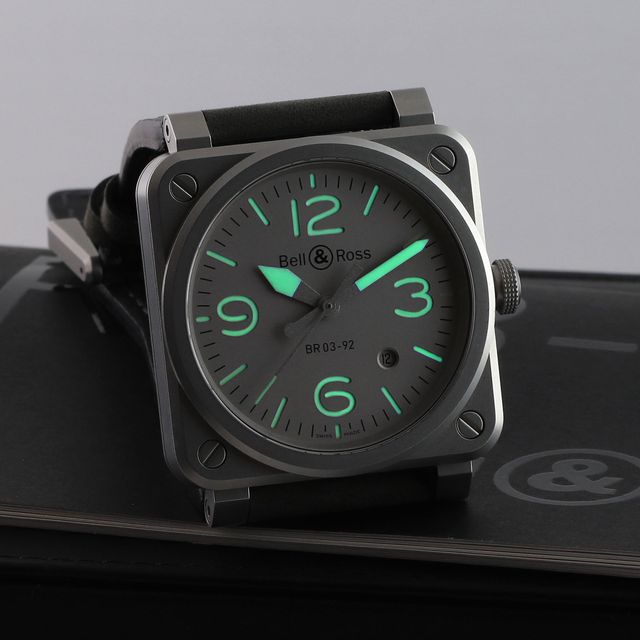 Bell and Ross BR03-92 BR0392-GR-ST/SCA Image 6